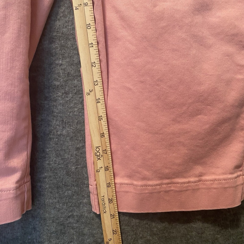 Talbots Jeans‎ Womens 16P Pink Flawless High Waist Wide Crop Pants Pockets 21" - Picture 8 of 10